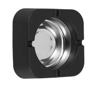 MAGICLULU Cendrier Carré Portable Cendrier Moderne et Décoratif en Plastique et Fer Noir avec Design Stable, pour Bureau et Hôtels Maison