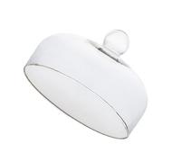 MAGICLULU Cloche en Verre Cristal sans Plomb pour Gâteau Poignée Ronde, Couvercle de Protection Alimentaire pour Cuisson et Conservation