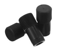 MAGICLULU Connecteur de Manche de Balai Fileté en Plastique Noir 3 Pcs pour Tubes 22mm, Installation Rapide, Compatible Perche Télescopique, Maison et Bureau