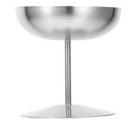 MAGICLULU Coupe À Glace En Acier Inoxydable Élégant Support De Service Pour Pudding Et Dessert Coupe À Dessert Sur Pied Haut En Acier Inoxydable Argenté