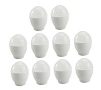 MAGICLULU Cuiseur Œuf Micro-ondes 10pcs Mini Cuiseur à Œufs Blanc en Pp Bol D'œufs Cuits la Vapeur Pratique et Sécurisé Cuisine Maison