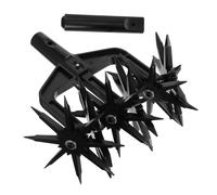 MAGICLULU Cultivateur Le Jardinage Abs de Outil Rotatif en Noir Manuel Ergonomique Aérer Rapidement Sol pour Pelouses et Jardins