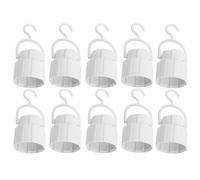 MAGICLULU Douille pour Ampoule LED E27 Blanche, Support en Plastique Multifonctionnel, Installation Facile, Lot de 10 Pièces, pour Camping et Randonnée