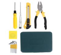 MAGICLULU Ensemble D'outils Combinés Multifonction et Organiseur Pratique 12 Pièces Boîte en Acier Solide pour Réparation Automobile pour Garage et Maison