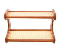MAGICLULU Étagère de Table à Deux Niveaux pour Rangement de Bureau Petite Étagère à Poser sur Bureau ou Commode Organisateur