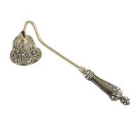 MAGICLULU Éteignoir à Bougie Contrôle de Flamme Sûr Vintage en Alliage de Zinc Or avec Longue Poignée Décor Rustique Classique pour Toutes Pièces et Tables