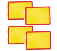 MAGICLULU Étiquettes Magnétiques pour Étagères, Porte-Affiches de Marchandises, Panneaux de Classification 4 Pcs A4, Fixation Sécurisée Aimants