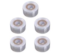 MAGICLULU Film d'emballage pour Plantes en PE, Ruban de Greffage Auto-Adhésif, Lot de 5 Rouleaux Transparents, Protection de Greffe pour Arbres Fruitiers et Jeunes Plants en Extérieur