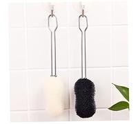 MAGICLULU Goupillons pour Nettoyage de Bouteilles et Tasses Manche en Acier Inoxydable Lot de 2 Nettoyage des Zones Difficiles et Tête en Pu la Cuisine Maison