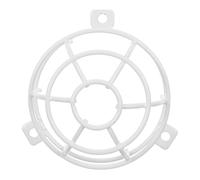 MAGICLULU Housse Protection Détecteur Fumée, Détecteur de Fumée, Grille Anti-Collision en Fer, Blanche, Trou de Montage 6mm, Ø Intérieur 87mm, Ø Extérieur 97mm, pour Sites Publics