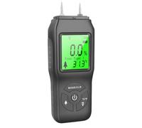 MAGICLULU Humidimètre Numérique Portable Taille Ergonomique en Abs Écran Lcd Rétroéclairé pour Bois et Cloison Sèche Construction Travail du Bois