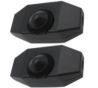 MAGICLULU Interrupteur Variateur de Lumière LED Noir 220v Bouton Rotatif et Gradateur Intégré pour Lampes Domestiques, Pack de 2 Pièces au Design Chic et Fonction Réglable