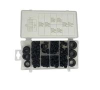 MAGICLULU Kit de 180 Joints Toriques en Caoutchouc Noir pour Voiture, Résistants la Chaleur, Performance Stable, 8 Tailles Différentes Boîte Plastique de Rangement