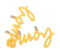 MAGICLULU Lampe Décorative LED Jaune Technologie LED Basse Consommation en Plastique 2 Pièces Vintage de Lettre Alphabet pour Événements et Rassemblements
