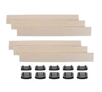 MAGICLULU Lattes de Lit et Remplacement pour Bois Cadre de Lit Matelas | Renfort du Cadre, Forte Capacité de Charge, des Grincements, Accessoires à Plaque Cintrée Simple et Double