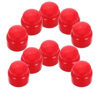 MAGICLULU Lot de 10 Caches-boulons en Plastique Rouge pour Vis et Écrous M8, Protection Sécurisée Facile à Installer, pour Électronique et Machines