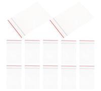 MAGICLULU Lot de 100 Sachets Plastiques Refermables Transparents à Fermeture Éclair, 4x6 Cm, pour Pièces et Biscuits, Usage Marchés et Boutiques