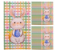 MAGICLULU Lot de 20 Serviettes Jetables de Table de Pâques en Papier Motif Lapin, Douces et Absorbantes, pour Décoration Table Fête, Serviettes de Fête pour Invités et Dîner Festif