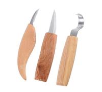 MAGICLULU Lot de 3 Ciseaux à Bois en Acier Chrome-vanadium, Tranchants et Précis, pour Sculpture sur Bois et Travaux de Menuiserie