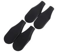 MAGICLULU Lot de 4 Accessoires pour Fauteuil de Bureau en Plastique Noir, Installation Facile et Confort, Remplacement Élégant pour Chaise de Bureau Minimaliste