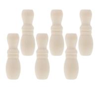 MAGICLULU Lot de 6 Boutons de Tirette de Store en Bois Extrémités de Cordon de Store Décoration Suspendue à Cordon Accessoires pour Vénitiens Style Rustique Taille Standard