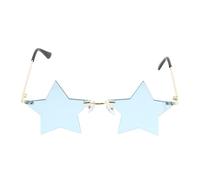 MAGICLULU Lunettes de Soleil D'étoile pour Fête Halloween | Monture en Métal et Pc, 1 Paire, Branches Courbes, Usage Photo, Costume et Quotidien