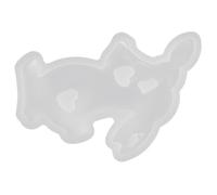 MAGICLULU Moule en Silicone Lapin pour Époxy, Bricolage DIY, Blanc Flexible | Démoulage Facile, Usage Polyvalent, pour Loisirs Créatifs et Bonbons, Modèle Souple en Silicone Blanc