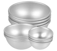 MAGICLULU Moules Hémisphériques Résistants la Chaleur en Alliage D'aluminium Lot de 12 Faciles à Nettoyer, Création de Bombes de Bain DIY et Pâtisserie