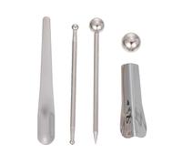 MAGICLULU Outil pour joints de carrelage Kit 5 PCS, Outil de scellement en alliage argenté, pour joints de carrelage, salle de bain et murs, améliore la douceur des interstices