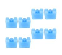 MAGICLULU Packs de Glace pour Climatiseur 8pcs en Plastique Léger et Réutilisable, Boîtes Carrées Bleues pour Voyage et Refroidissement Longue Durée