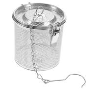 MAGICLULU Panier à Saumure en Acier Inoxydable Boule D'assaisonnement et Filtre Épices, Inox, Crochet Suspendu, Ustensile Cuisine Pratique pour Cuisson Maison, Panier Filtrant Anti-déchets