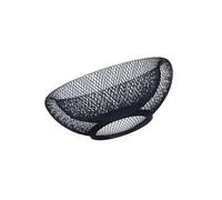 MAGICLULU Panier De Rangement Fer Forgé Noir Corbeille Fil Métallique Moderne Style Nid Oiseau Panier à Fruits Et Snacks Pour Cuisine Et Salon Grand Plateau Décoratif Résistant