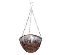 MAGICLULU Panier Suspendu en Osier Tressé Élégant et Pratique pour Plantes D'intérieur et D'extérieur, Jardinière Chic pour Balcon et Jardin Couleur Aléatoire