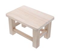 MAGICLULU Petit Tabouret en Bois Massif Beige Léger et Polyvalent Maison, Siège Pratique pour Changer Les Chaussures et Marchepied Adapté à Tous Les Âges