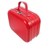 MAGICLULU Petite Valise en Fer-blanc avec Poignée Rouge 1 PC