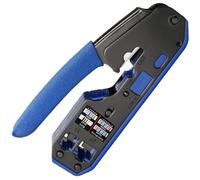 MAGICLULU Pince à Sertir, Pince Coupante à Dénuder, Abs et Acier, Cat6a Cat6 Cat5 Cat5e, 6pin 8pin, pour Connecteur Ethernet Modulaire
