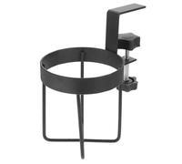 MAGICLULU Pince à Tasse Latérale de Bureau Réglable en Métal, sans Perçage | Fixation par Clip, Format Noir Discret, pour Poste de Travail et Bureau Gaming, Libère L’espace de Table