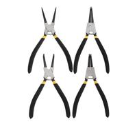 MAGICLULU Pinces à Circlips Multifonctionnelles 7 Pouces en Acier Noir, Résistance la Corrosion et Durabilité, Lot de 4 pour Réparation et Entretien D'étriers