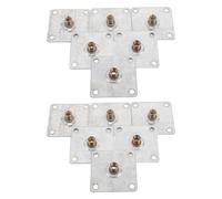 MAGICLULU Plaques de Fixation des Pieds de Canapé en Fer, Lot de 12 Pièces, Connexion Solide et Repositionnable, Accessoires pour Meubles Chambres et Salons