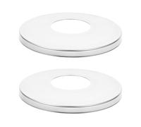 MAGICLULU Plaques D'écusson Couvercles Décoratifs en Acier Inoxydable 2 Pièces Résistants à l'usure pour Échelle de Piscine Protection pour Piscine Semi Enterrée à Domicile