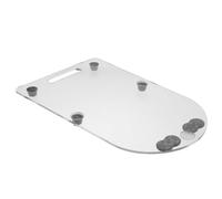 MAGICLULU Plateau Coulissant Facile à Entretenir Base Antidérapante en Acrylique Transparent et Roues Dimensions 40,5x25,5x2,2 Cm pour Machine à Café pour Plan de Travail Cuisine Moderne