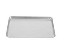 MAGICLULU Plateau de Rangement en Acier Inoxydable Vintage Rectangulaire Grosse Capacité pour Serviettes et Barbecue, Facile à Nettoyer, pour Intérieur et Pique-niques