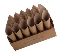 MAGICLULU Porte-Cornets à Confettis Naturels en Papier de Cône avec Plateau pour Mariage, Facile à Utiliser et Design Unique pour Fêtes et Célébrations