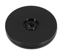 MAGICLULU Présentoir Rotatif Noir 100 Mm Socle Pivotant 360° pour Affichage Menu et Présentation Plats, Plateau Tournant Stable pour Table de Restaurant, Support Rotatif Polyvalent et