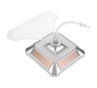 MAGICLULU Présentoir Rotatif Solaire en Plastique Argenté pour Affichage de Bijoux et Lunettes Boutique Moteur Intégré et Design Moderne