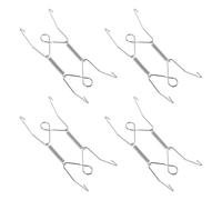 MAGICLULU Présentoirs à assiettes en acier inoxydable W pour cuisines, Lot de 4 crochets invisibles pour cadres et plateaux décoratifs, support mural robuste pour suspension intérieure