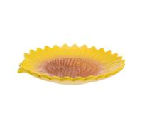 MAGICLULU Repose-cuillère Décoration Cuisine Forme Tournesol Jaune en Céramique Charmante Base Résistante aux Rayures, pour Cuisines Familiales et Cafés