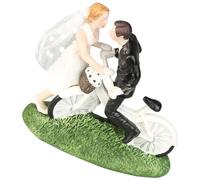 MAGICLULU Résine Figurine de Mariés de Couple Blanche pour Gâteau Mariage | Ornement de Table, Décoration de Mariage et Dessert, Forme Couple, Pièce Légère, Usage Décoratif