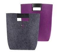 MAGICLULU Sacoche pour Bible en Feutre 2 Pièces, Grosse Capacité Réutilisable, Élégante et Polyvalente pour Rangement la Maison L'école