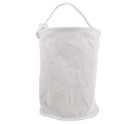 MAGICLULU Seau à Outils en Toile Cylindrique Blanc avec Grosse Capacité et Isolation, Organiseur Portable à Poignée de Corde pour Chantier et Réparation Électrique